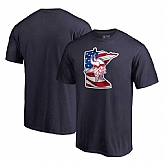 Minnesota Vikings NFL Pro Line by Fanatics Branded Banner State T-Shirt Navy,baseball caps,new era cap wholesale,wholesale hats